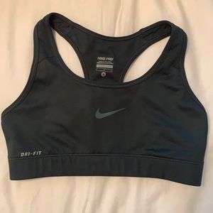 Green Nike sports bra